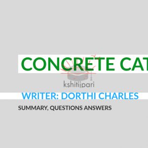 Read more about the article Concrete Cat : Summary, Questi0ns Answers