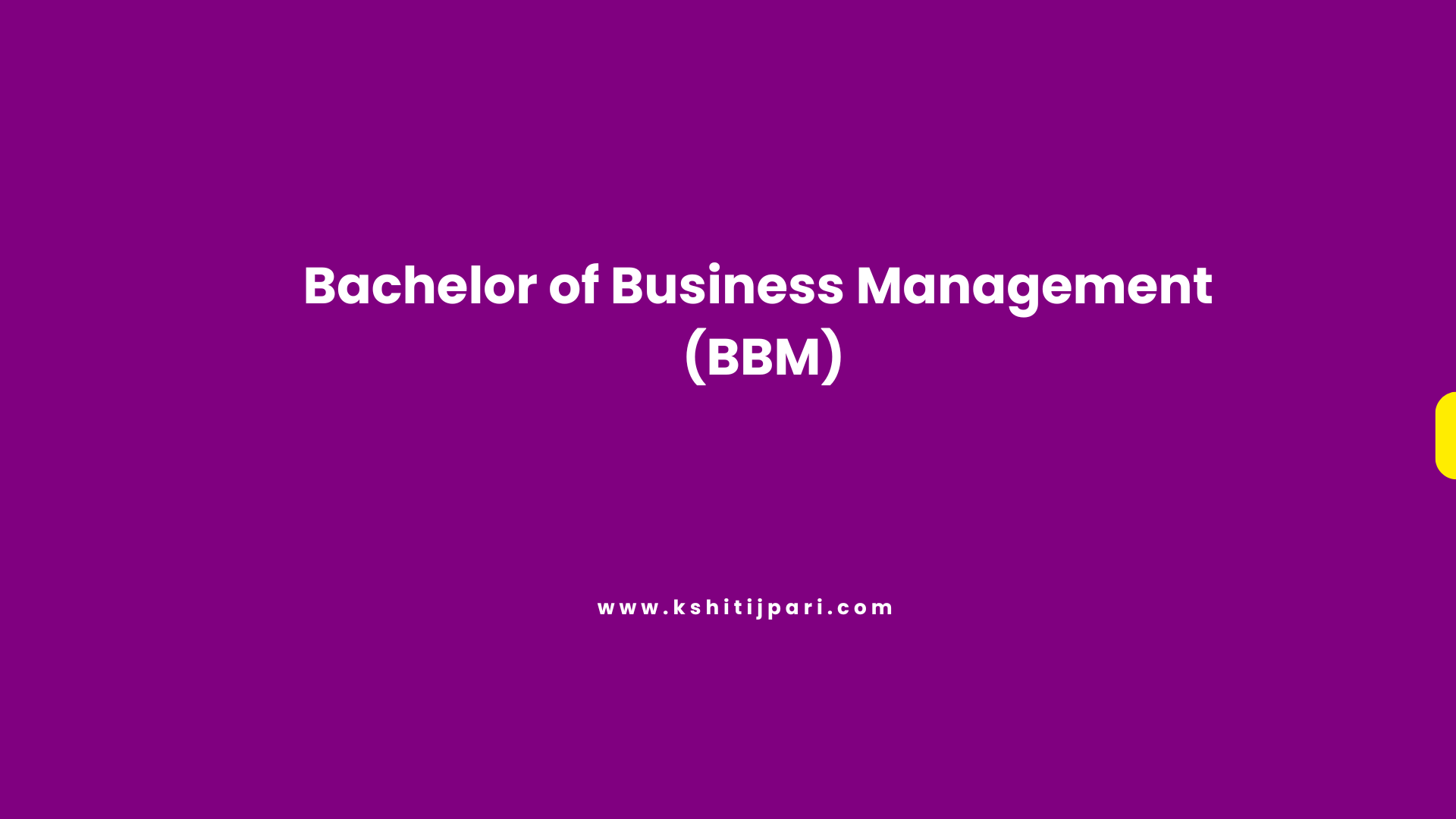 Bachelor of Business Management